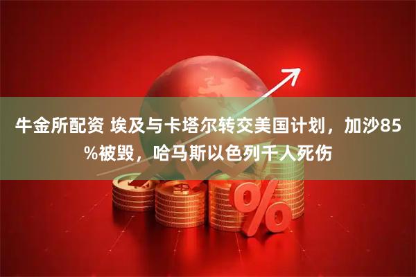 牛金所配资 埃及与卡塔尔转交美国计划，加沙85%被毁，哈马斯以色列千人死伤